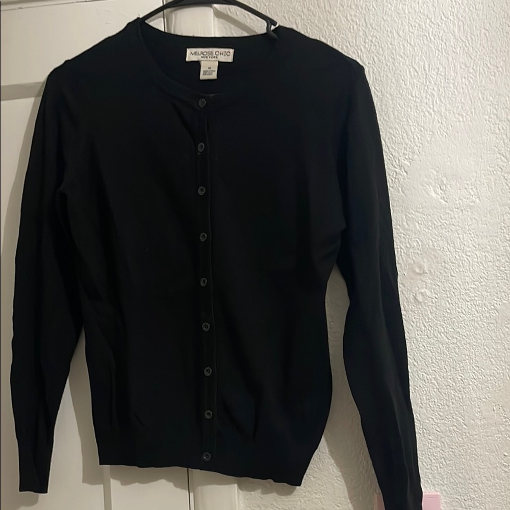 Black cardigan